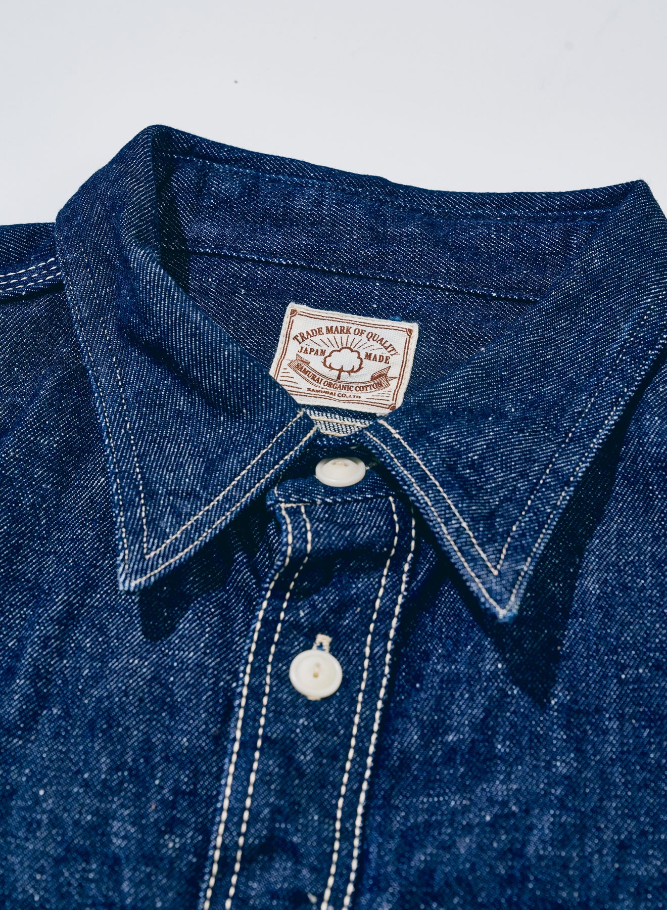 SJWS-SC01 (Samurai Cotton Indigo Denim Shirt)