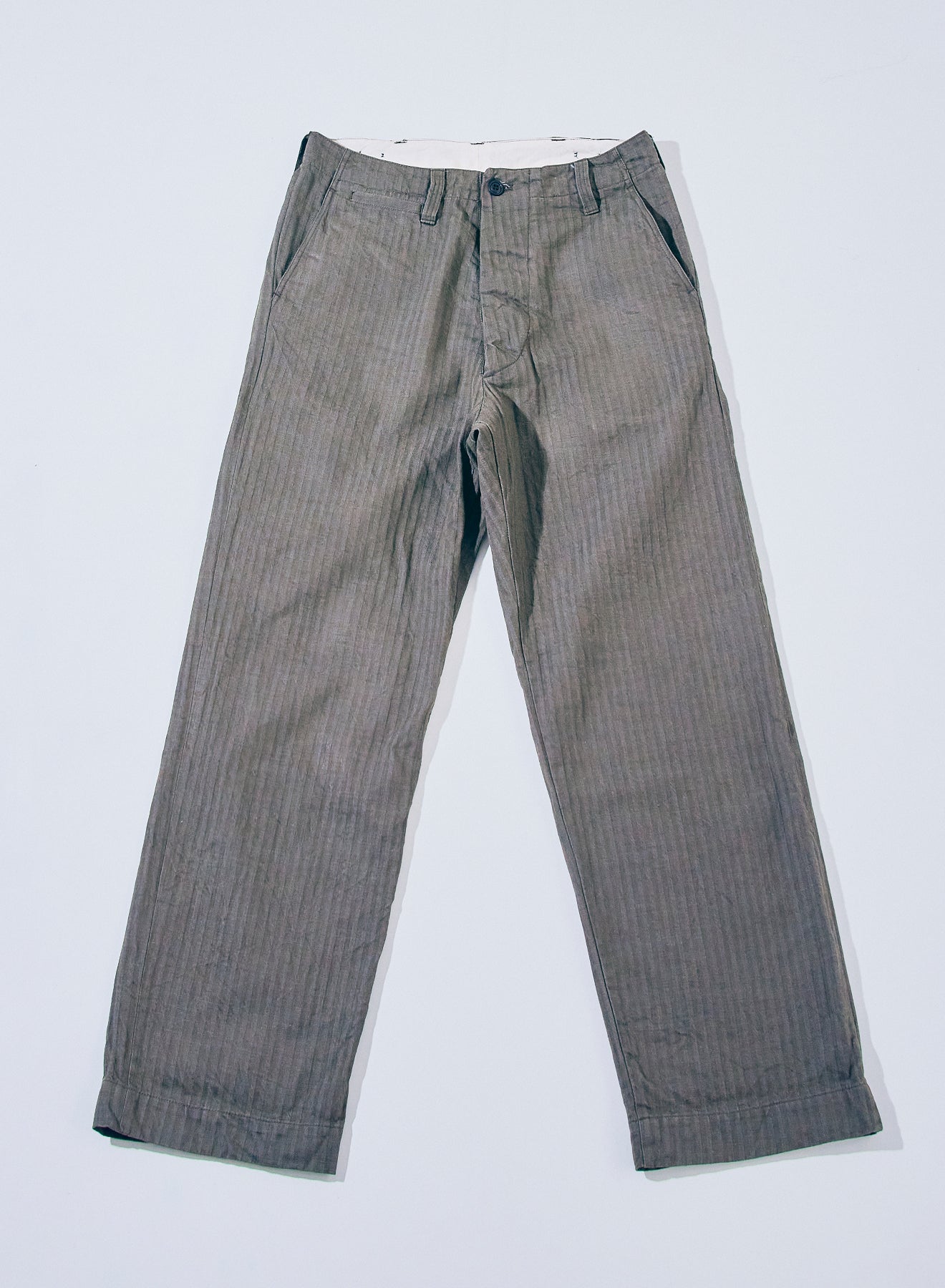 SWC600C-HBII　13oz へリンボン　ワイドトラウザーズ