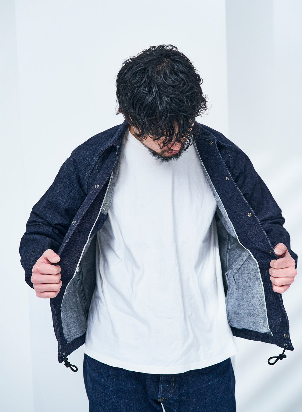 HJCJ-D15oz 15ozデニムコーチジャケット