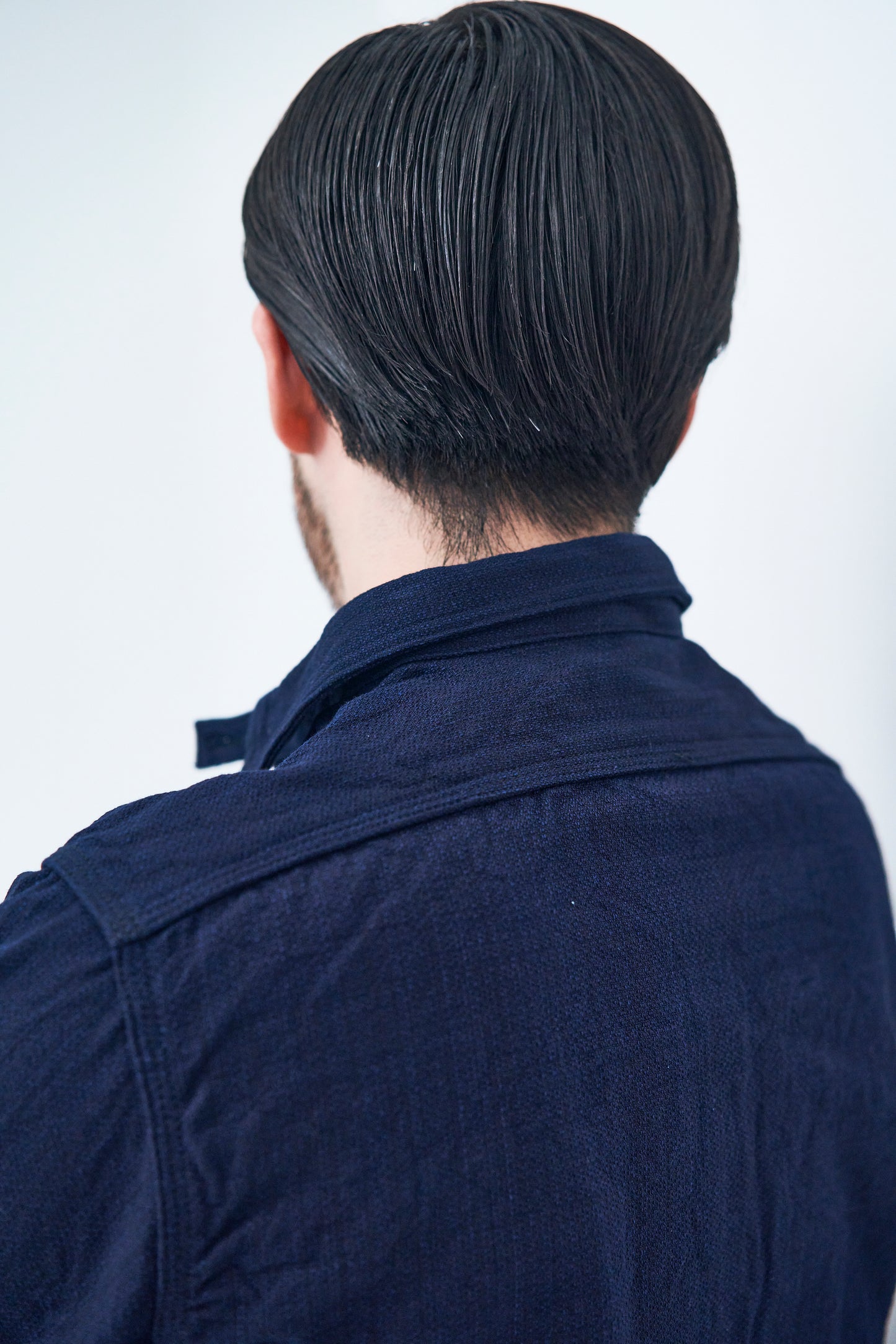 SAK24-01 Indigo Spotted Work Shirt