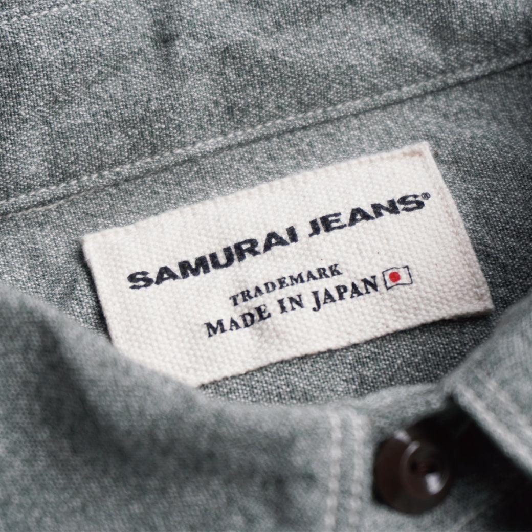 SJCBS23 Twisted Heather Selvedge Chambray Shirt